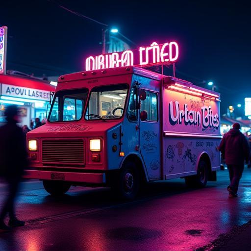 Urban Bites food truck at night market