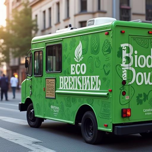 Biodiesel powered truck